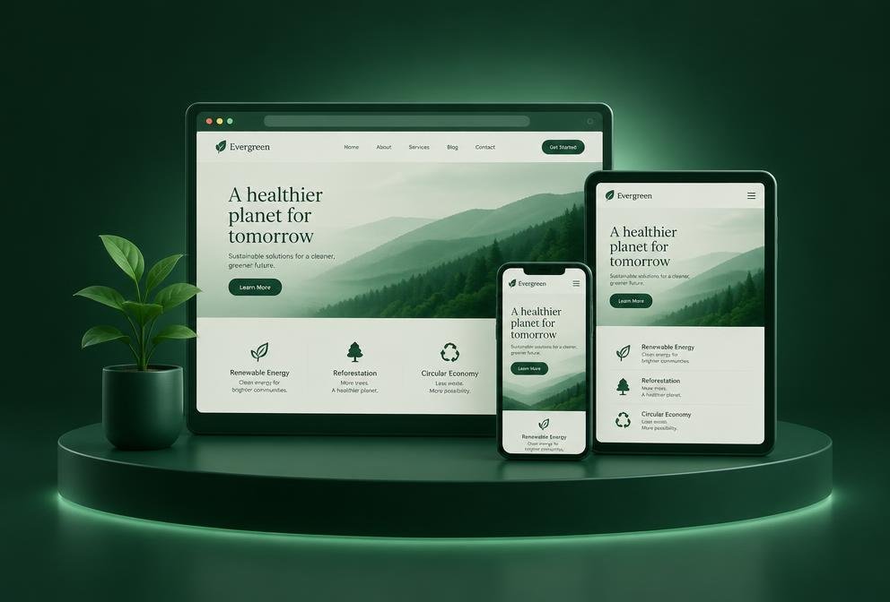 Web development and responsive interface design